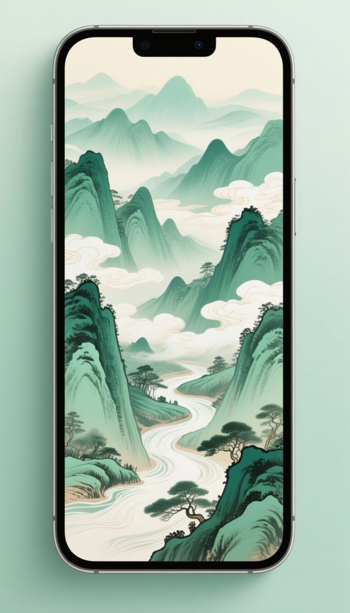壁纸_青绿山水